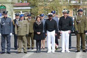 Komendant Miejski i pozostałe służby podczas apelu